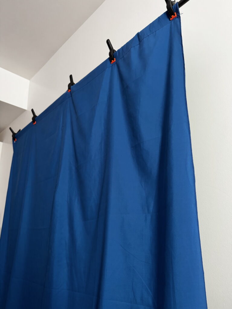 blue green backdrop